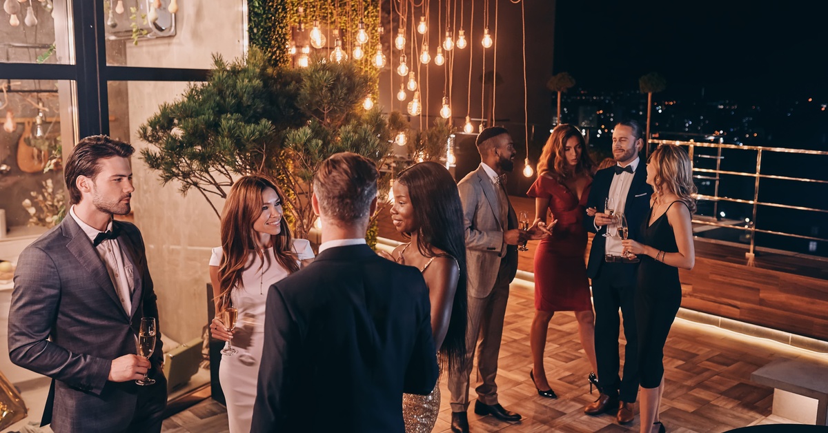 guests at luxury event