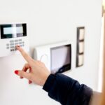 home security system in use